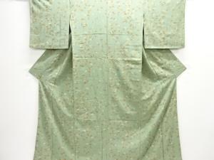 萩模様小紋着物(重ね衿付き)